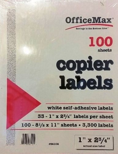 Office Max Copier Labels 3,300 Labels