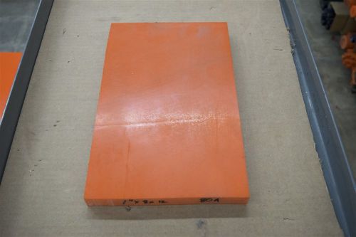 Urethane Block 1&#034;X8&#034;x12&#034; 80A Durometer Orange Bar Polyurethane Acrotech