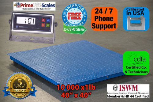 5 Year Warranty 10000lb/1lb  40&#034; x 40&#034; Floor Scale /Pallet Scale with Indicator