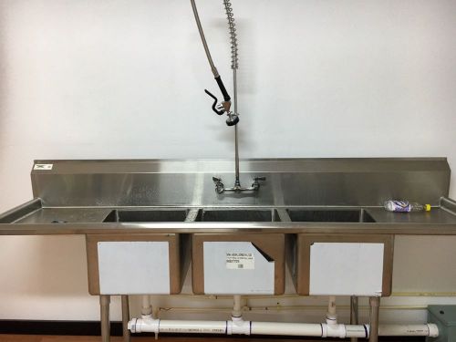 3 compartment sink for sale