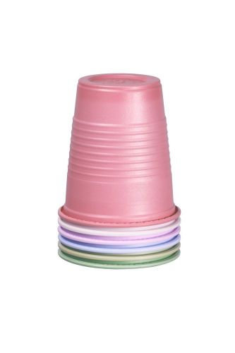 1000pcs/case Disposable 5oz Pink/Mauve Plastic Cup General Use Dental Cup