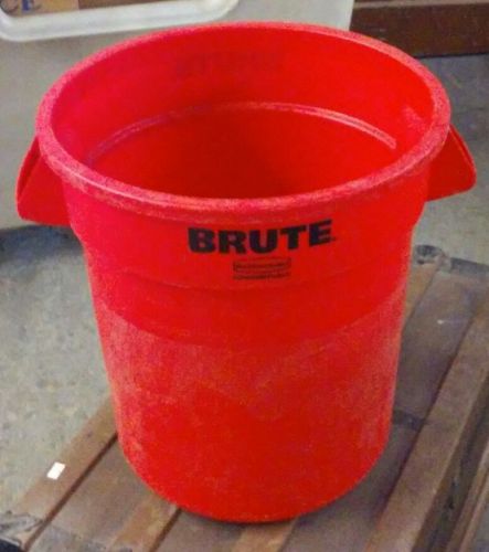 RUBBERMAID BRUTE COMMERCIAL NO. 2609 RED 10 GALLON RECYCLE WASTE BIN CONTAINER