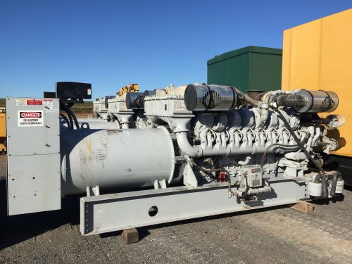 2000 kw spectrum/ detroit diesel generator, 12 lead reconnectable, 425 hours for sale