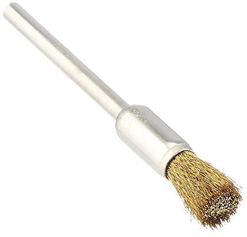 Osborn 75677SP Crimped Wire End Brush, Brass, 0.003&#034; Wire Diameter String