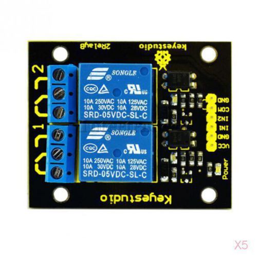 5x Dual Channel Relay Board Module for Arduino UNO MEGA2560