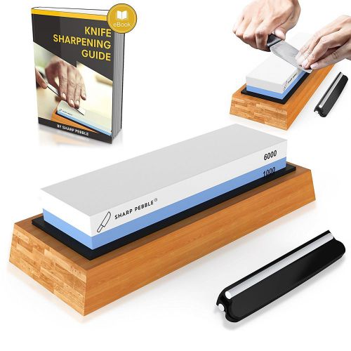 Premium knife sharpening stone two sided grit 1000/6000 | #1 kitchen knife shar for sale