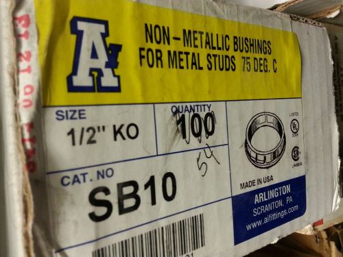 Arlington sb10 - no metallic stud bushings (box of 54) for sale
