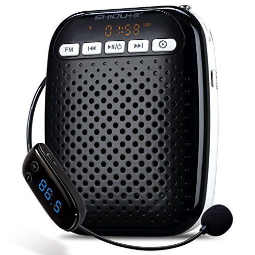 Zoweetek? Mini Light Voice Amplifier with Wireless Microphone FM Stereo Radio U
