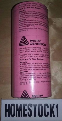 *NEW* 16 Rolls Avery Dennison Monarch Series 1100 Senso Labels Pink - Ships FAST
