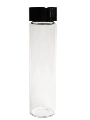 Lot of 100 pcs: 3.75&#034; inch / 8 dram / 1 oz / 30 ml, clear glass vials with caps for sale