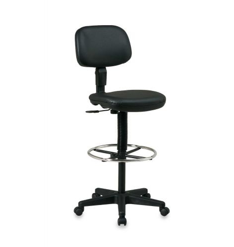 Black Office Furniture Boss Back Ergonomic Adjustable Drafting Stool Chair Seat