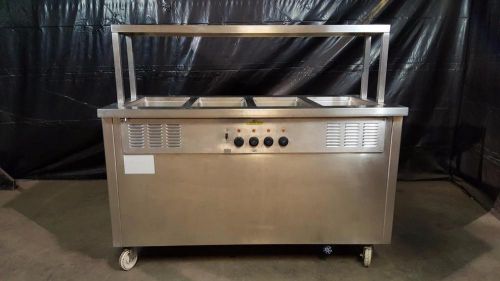 Delfield Shelleysteel SH-4-NU Four Well Electric Steam Table Serving Line