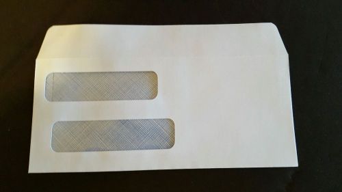 Double Window White Envelopes 8 1/2&#034; x 3 3/4&#034; 500ct