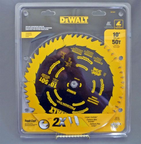 Brand new 10&#034; dewalt 50 tooth carbide circular saw blade for wood tough coat for sale