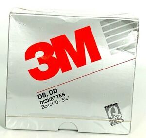 3M DS DD 5 1/4 Floppy Diskettes Box Of 10