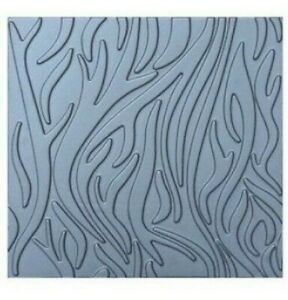 3D Concrete texture stamp mat ABS printing on cement / Board 3D FLAMES