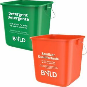 BYLD - Sanitizing &amp; Detergent Commercial Cleaning Bucket- 3 Quart Cleaning Pail