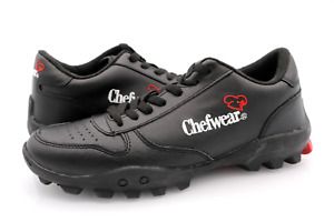 Chefwear Womens 5.5 Black Leather Lace Up Shoes 7070 EUR 38