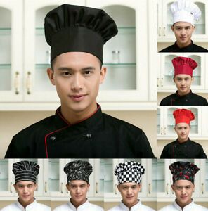 Professional Chefs Catering Hat Men Cap Cook Food Prep Kitchen Round Cap US