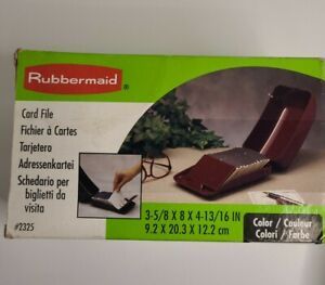 VintageCovered Rolodex business card file system dividers Rubbermaid + Extra NOS