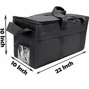 Insulated Delivery Grocery Bag Food Carrier Uber Catering Reusable 22&#034;X10&#034;X10&#034;
