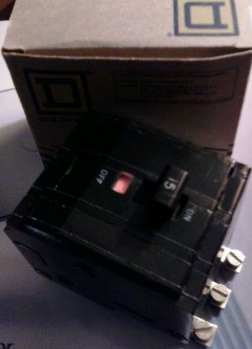 New in box - square d qob315 circuit breaker - free shipping for sale