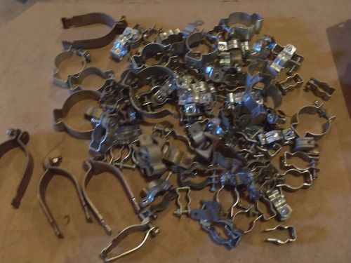 Huge lot of conduit hangers mixed sizes for sale
