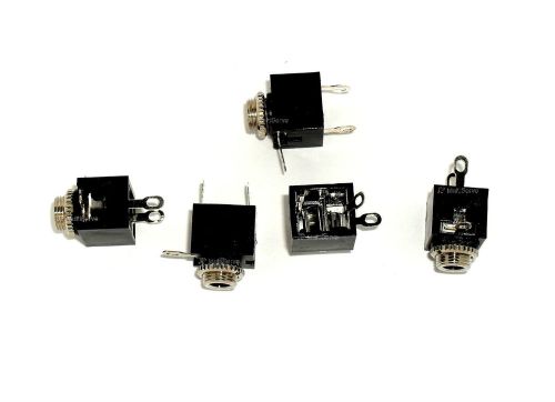 Lot of 5 stereo 3.5mm 1/8&#034; panel mount jack for sale