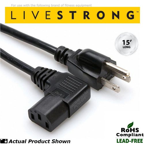 Livestrong ls15.0e elliptical 15&#039; extra long premium power cord (w/90° angle) for sale