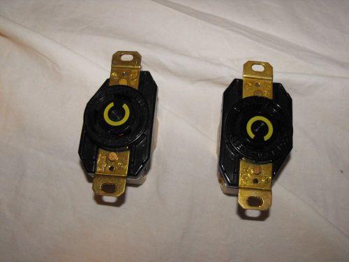 Hubbell 30A 125V outlets, removed from unused equipment, Two PC