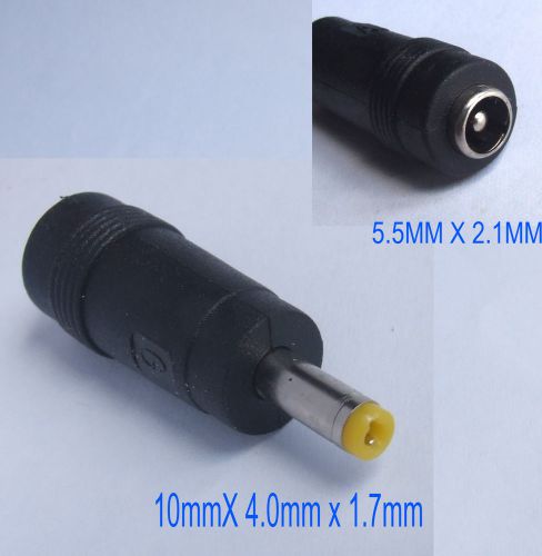 2pcs 5.5 x 2.1mm female to 4.8mm x 1.7mm dc power charger for notebook tablets for sale