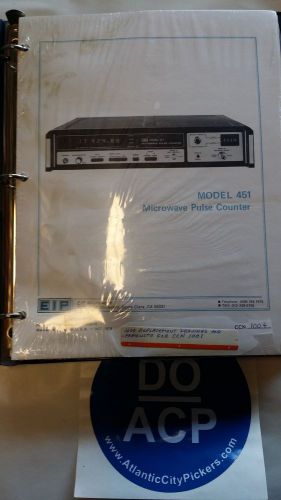 EIP INC. MODEL 451 MICROWAVE PULSE COUNTER INSTRUCTION MANUAL R3S32