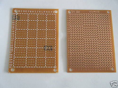 12,EFFECTS PANEL PCB POINT TO POINT SOLDER BOARD 5X7cm