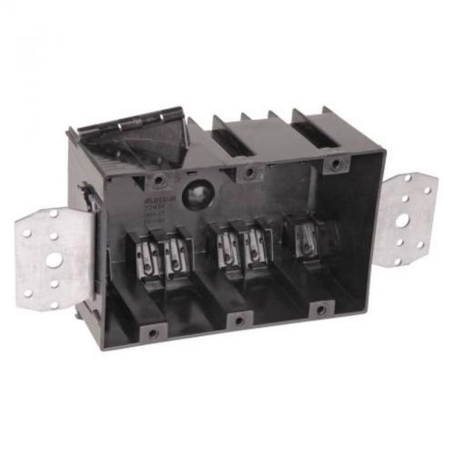Non-metallic three-gang new work switch box 345-lb thomas and betts outlet boxes for sale