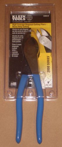 Klein Tools D2000-28 8&#034; High-Leverage Diagonal Cutting Pliers Dykes Dikes - NEW