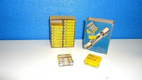 BUSS FUSES MDL 6 1/4 FUSETRON -100 FUSES IN 20-5 IN CONTAINERS BUSSMAN FREE SHIP
