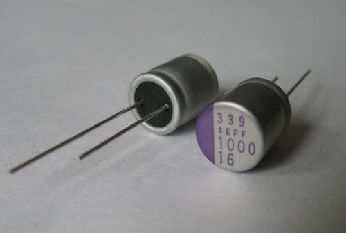5x panasonic os-con sepf 16v 1000uf 10x13mm 5000h@105c polymer solid capacitors for sale