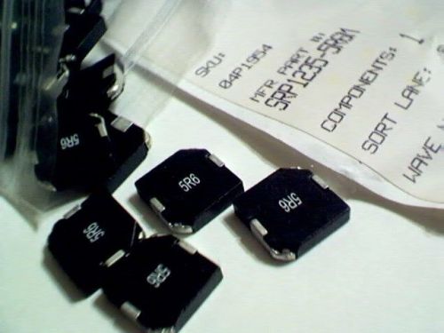 25 Bourns # SRP1235-5R6M  5.6 UH 14 amp SMD Inductor newark # 04P1954