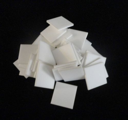One lot of thirty six (36) high purity alumina ceramic substrates tiles for sale