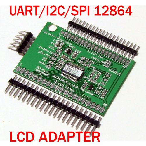 Universal Serial:UART/IIC/I2C/SPI Adapter for 128x64 LCD+Arduino Lib in Canada