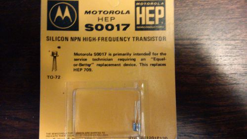 NOS Vintage Motorola Silicon NPN High Frequency Transistor! NIB