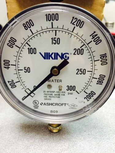 Ashcroft viking pressure gauge for fire protection service for sale