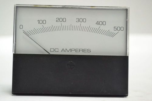 NK8 DC AMMETER 0-500 AMPERES PANEL METER B282451