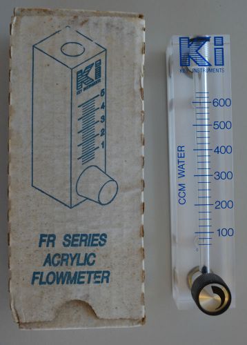 Key instruments acrylic flowmeter fr4l52bvbn  model# fr4000 100-600 ccm 5p341 for sale