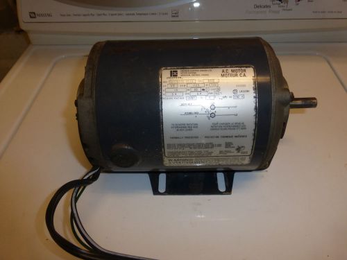 EMERSON 1/3 HORSE ELECTRIC MOTOR WITH  MOUNTING BASE LOT 1