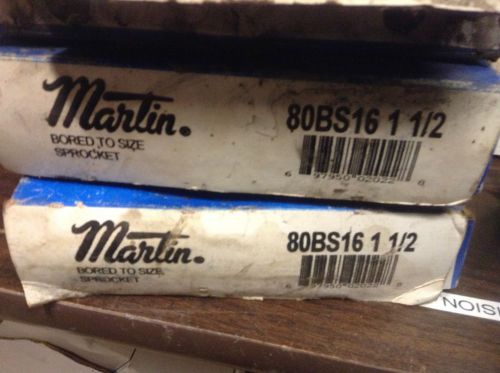 NEW MARTIN 80BS16 ROLLER CHAIN SINGLE ROW 1-15/16 IN SPROCKET 697950020228