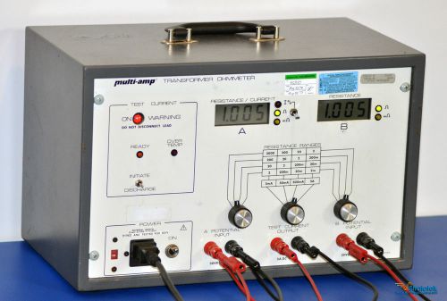 Megger Multi-amp Transformer Ohmmeter, Tap Changer Tester Cat 830280 Calibrated