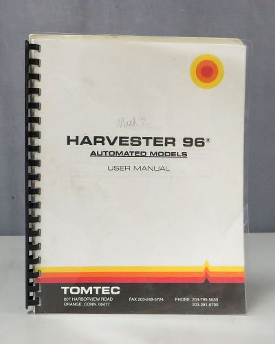 Tomtec Harvester 96 Automated Models User Manual
