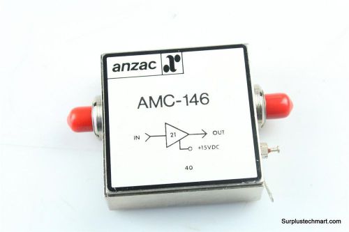 ANZAC AMC-146 High Performance Amplifier ,21 dB Gain, 10 - 500 MHz