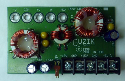 Guzik asy no 302350 power supply noise filter assembly unit +5v, +/- 15v for sale